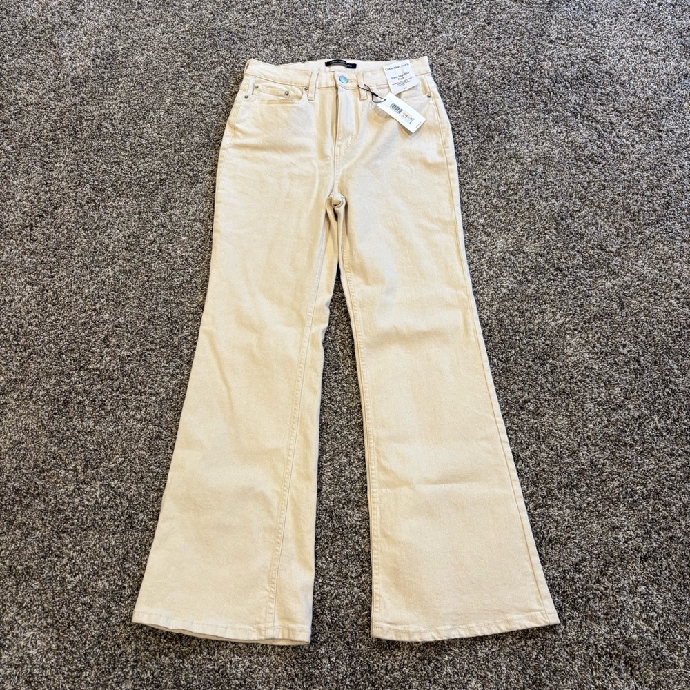 Calvin Klein Jeans Cream colored Flare Leg Denim